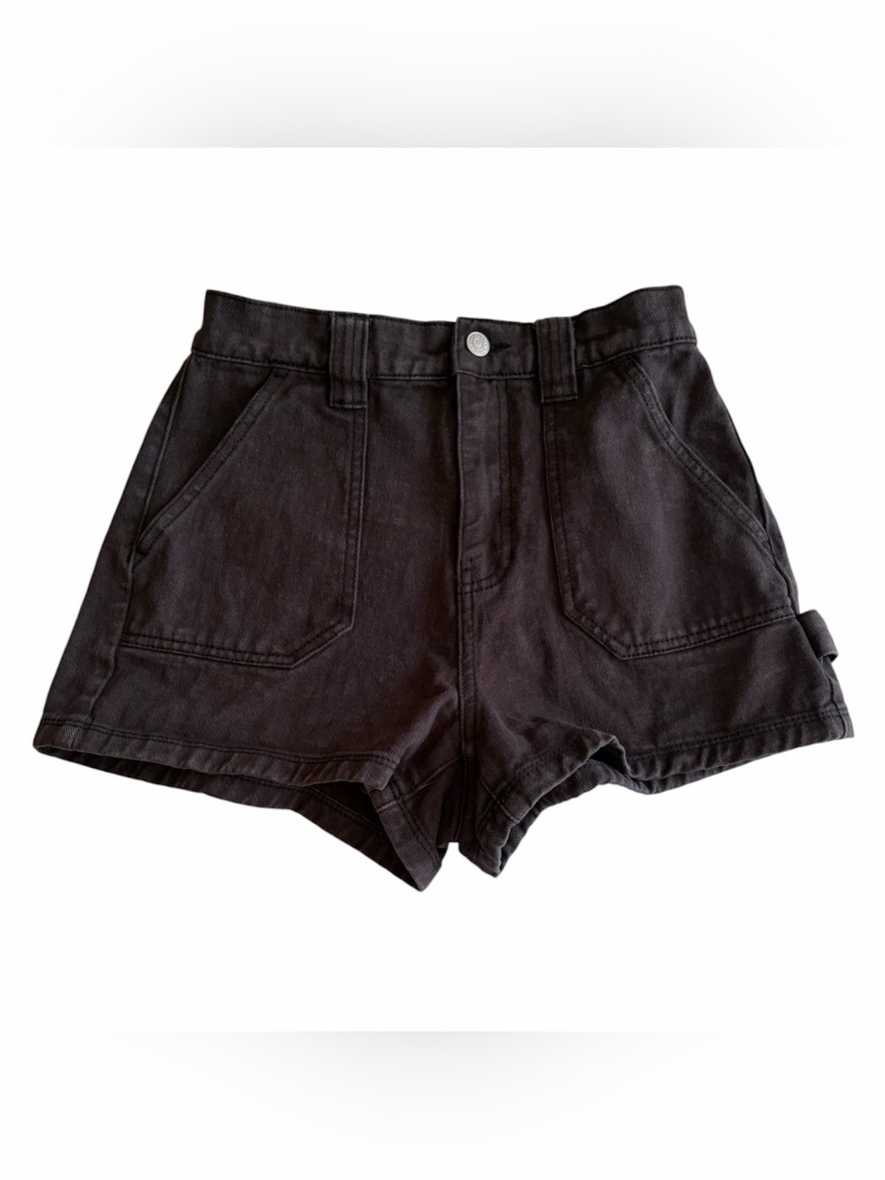 PACSun Denim Utility Cargo Shorts Black Size 27 Women’s Carpenter Jean